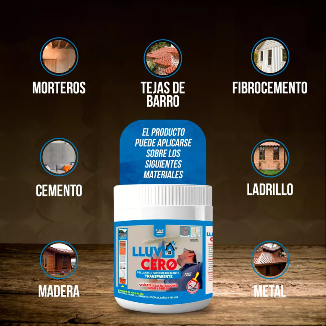 LLUVIA CERO ORIGINAL! IMPERMEABILIZANTE-SELLADOR 500 ML.