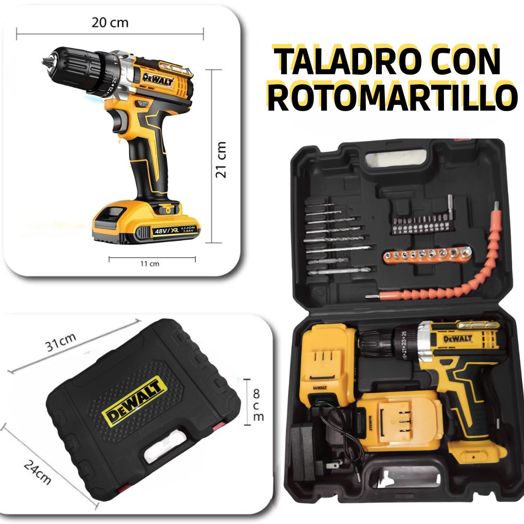 TALADRO CON ROTOMARTILLO PROFESIONAL