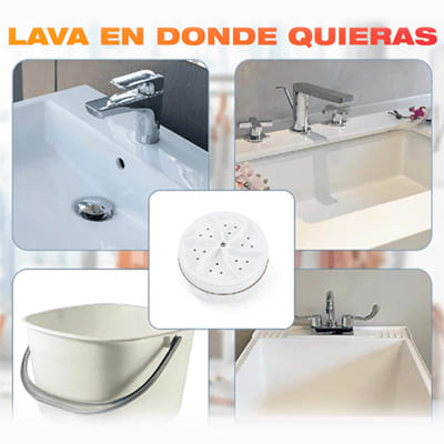 Practica Mini Lavadora Portátil Compacta